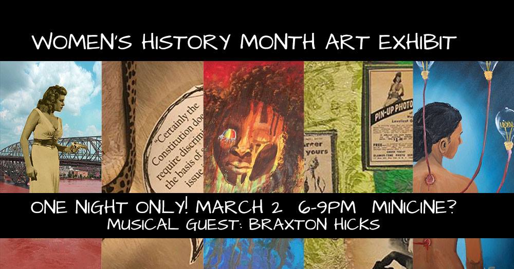 Women's History Month Art Exhibit flyer