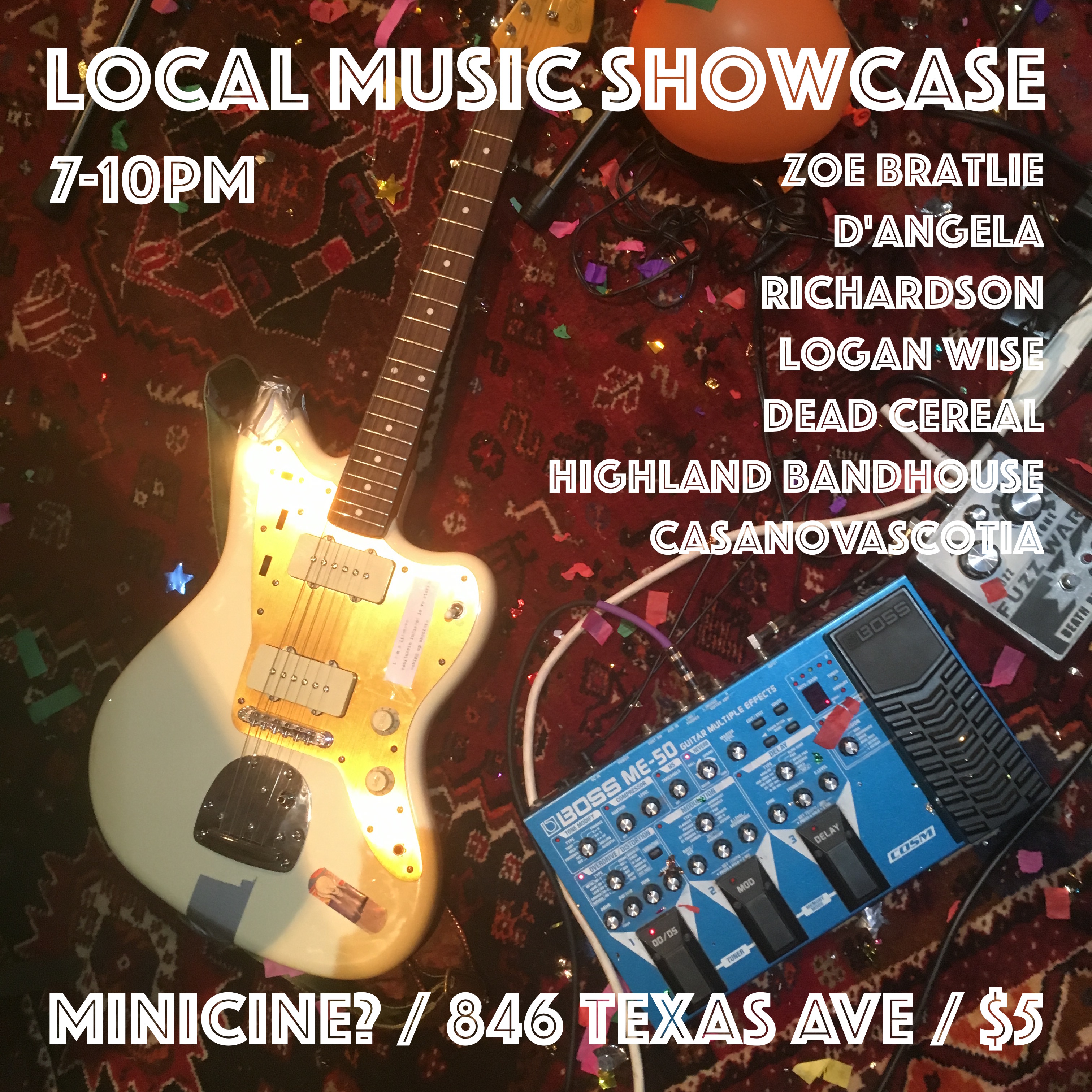 Local Music Showcase flyer